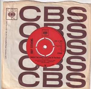 RAY STEVENS..BRIDGET THE MIDGET..EXCELLENT 1971 CBS POP / COMEDY 7"..CBS S 7070 - Picture 1 of 2