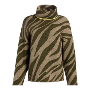 Rag & Bone Kiki Zebra Print Trichterkragen Pullover Wolle Alpaka Mischung Damen XS - Bild 1 von 10