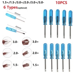 3mm Mini Slotted Cross Screwdrivers For X-Box Laptop Repair Open Tools 10pcs/Set - Picture 1 of 29