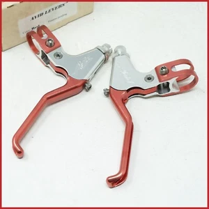NUEVO DE LOTE ANTIGUO AVID SD ULTIMATE PALANCAS DE FRENO DE COLECCIÓN BICICLETA DE MONTAÑA BICICLETA DE MONTAÑA ROJA ANODIZADA - Imagen 1 de 8