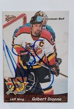 1999-00 Multi-Ad Sports #21 In Person Auto Gilbert Dionne Cincinnati Cyclones