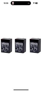 UPG 3 Pack - 6 Volt 4.5 Ah New Battery for Hubbell 0120255 or Dual-Lite 12-255