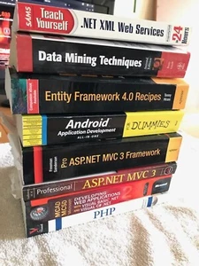 Lot of 8 Computer Coding Programming Books Data mining framework O'Reilly More - Picture 1 of 4