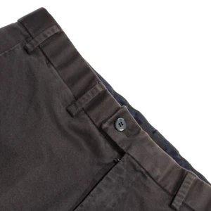 Hiltl NWD Chinos / Casual Pants Size 32 US Dayne In Solid Gray Cotton Blend - Picture 1 of 15