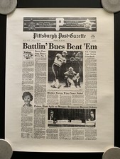 Pittsburgh Post-Gazette Pittsburgh Pirates Battlin' Bucs Reproduction MLB Poster