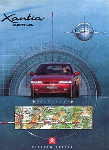 Citroen Xantia Activa - 1994 kit stampa testo francese e 2 foto stampa - Foto 1 di 1