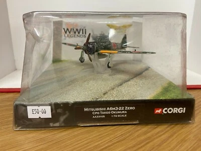  Corgi AA33105 Mitsubishi A6M3-22Zero CPO Takeo Okumura NEW   - Image 1 of 2