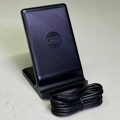 INIU Wireless Charger Stand 4.5" H x 3" W, Black WI-211 - Image 1 of 4