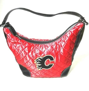 NEU Calgary Flames rot gesteppte Hobo-Tasche Geldbörse von Little Earth NHL Hockey neu mit Etikett - Bild 1 von 10