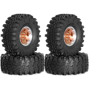 4pcs RC 1/10 118mm 1.9 Tires w/ Hex 12mm Wheels For Rock Crawler Truck Upgrade - Picture 1 of 24