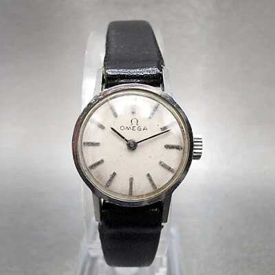 Omega Geneve Watch Women 17mm White Dial Stainless Steel Manual Wind Runs - Image 1 of 4