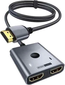 Switch HDMI Sdoppiatore HDMI,4K@60Hz Splitter HDMI 2 in 1 out【Cavo HDMI - Foto 1 di 1