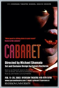 Postcard Theatre 2002 Cabaret Michael Shamata Ryerson Theatre Toronto - Picture 1 of 2
