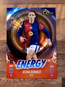 Tarjeta energética Topps Match Attax Aitana Bonmati Queens Of Europe qu en - Imagen 1 de 3