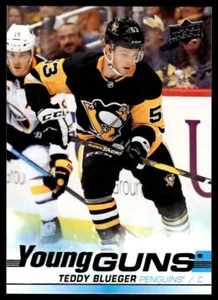 2019-20 Upper Deck Young Guns Teddy Blueger Rookie Pittsburgh Penguins #231 R28 - Picture 1 of 2