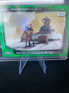 2021 Star Wars Topps Chrome Legacy Ezra Bridger Starts His Training Green 20/50 - Picture 1 of 2