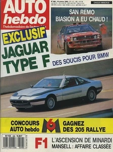 AUTO HEBDO n°698 18/10/1989 SAN REMO JAGUAR XJ 4.0 FORD FIESTA XR2i - Imagen 1 de 1