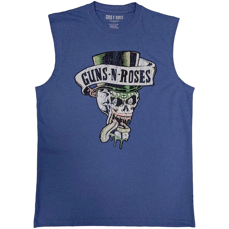 Guns N Roses - Top Hat & Tongue - Purple Tanktop t-shirt - Image 1 of 1