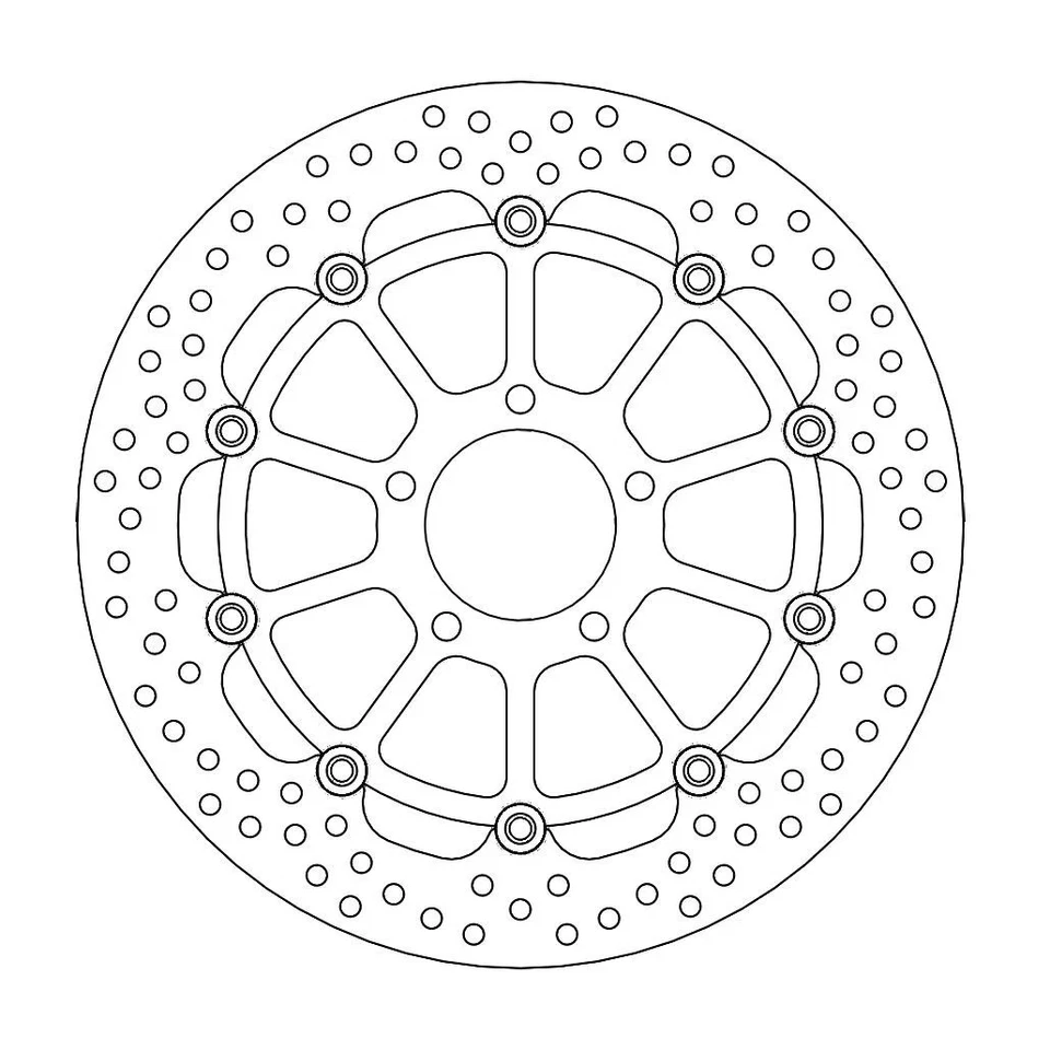 Disque de frein flottant série Halo MOTO-MASTER 320 mm 112129 - Photo 1/1