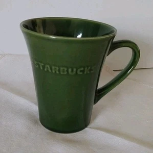 Starbucks Green Coffee Tea Mug Cup 2011, 21.1 oz Embossed Lettering Tall - Foto 1 di 8