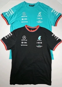 Mercedes AMG Petronas F1 Formula 1 Team Tommy Hilfiger T Shirt LOT Authentic LRG - Picture 1 of 21