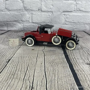 1928 STUTZ BLACK HAWK BOATTAIL SPEEDSTER RED FRANKLIN MINT 1:24 DIECAST CAR - Bild 1 von 11