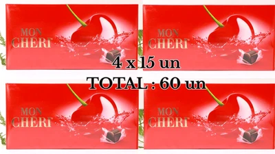 Ferrero Mon Cheri 4 x 15 un 630 gr Chocolate Negro con Cereza y Licor Foto 1 de 4