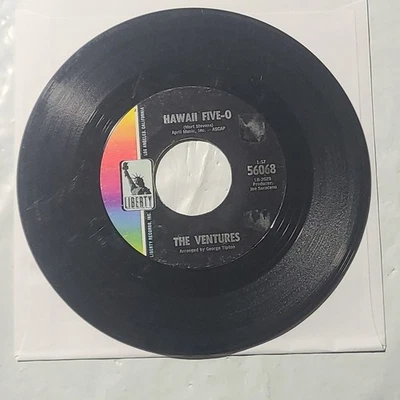The Ventures ~ Hawaii Five-O/ Soul Breeze ~ Liberty 45 RPM Record - Image 1 of 4
