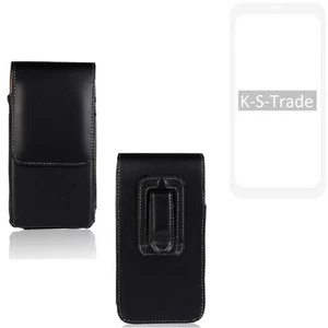 Belt pouch Case for Huawei Mate 20 Pro black Case Leather Slim Clip Artificial - Picture 1 of 6