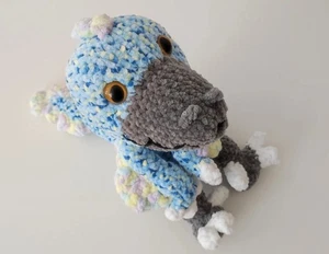 Dinosaurier, gehäkelt, selbstgemacht Häkeltier, Deko, Amigurumi, handmade Raptor - Bild 1 von 3