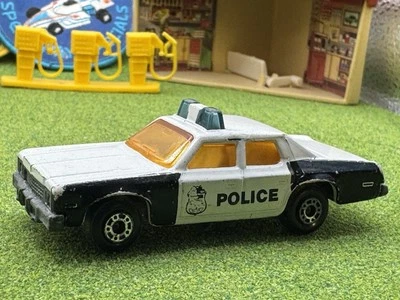 1979 Matchbox Lesney Superfast No 10 Plymouth Gran Fury Police Car Amber Windows - Image 1 of 4