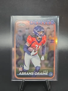 2024 Topps Chrome - Rookies Kris Abrams-Draine #256 (RC) - Picture 1 of 2
