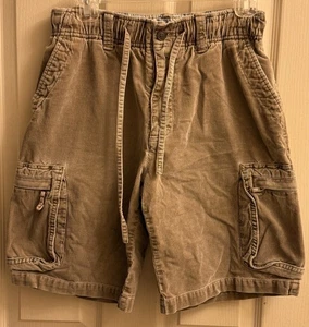 Vintage Ocean Pacific OP Cord Cargo Shorts Größe S 28-30 braun Y2K 10" adrett - Bild 1 von 7