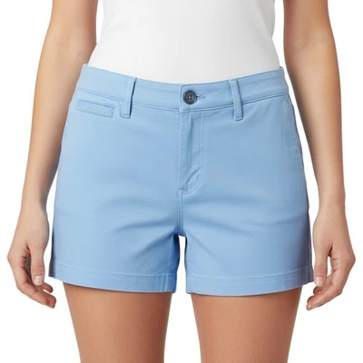 Market & Spruce Women’s Blue Chino Shorts Flat Front NWT Size 16 - Image 1 of 4