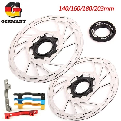 für Shimano RT30/RT10 Centerlock Scheibenbremse Fahrrad Rotors 140/160/180/203mm - Bild 1 von 4