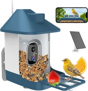 Vogelfutterhaus mit Kamera, Smart Birdwatching - Solarbetrieben, KI-Identifikation - Bild 1 von 9