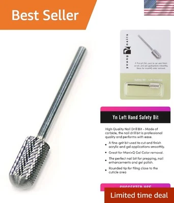 Broca de seguridad de grano grueso de precisión para artesanos zurdos - 2,54 x 13,97 pulgadas Foto 1 de 4