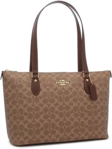 [Coach] Outlet Gallery Tote Bag Signature Canvas CW381 IMXHE Tan/Brown - Bild 1 von 8