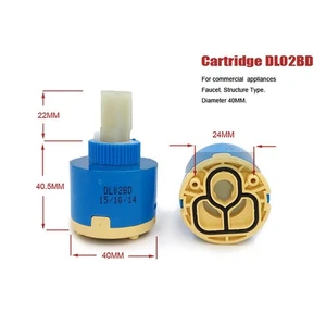 Für Hain-Yo Leerlauf Mischbatterie Keramik Kartusche Ventilkern DL02BD 40MM Reparatur - Bild 1 von 8