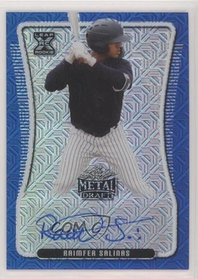2020 Leaf Metal Draft Flashback Blue Mojo /10 Raimfer Salinas #BA-RS2 Auto - Image 1 of 2