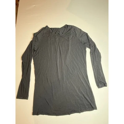 Camisa Atlética Top Manga Larga Lululemon Negra Yoga Entrenamiento 10 Foto 1 de 4