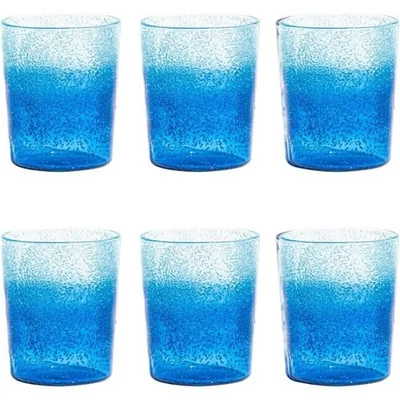 TarHong Oceanic Ombre Acrylic Drinkware, Tumbler/Double Old Fashioned, Blue, Set - Image 1 of 3