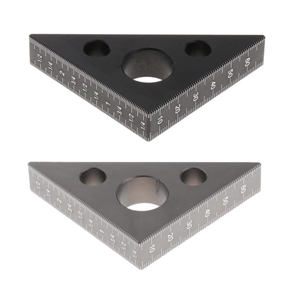 Équerre de charpentier en alliage d'aluminium métrique, mesure - Photo 1/1