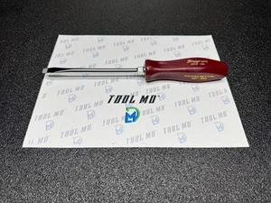 Snap-on Tools RARE CORVETTE CRANBERRY Hard Grip 5/16" Flat Head Screwdriver SDD6 - Picture 1 of 11