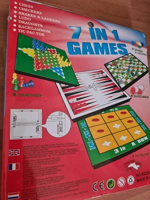 7 In One Games Travel Set READ DESCRIPTION - Image 1 of 4