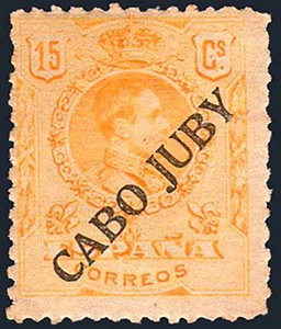 Cabo Juby - Edi ** 9 - 1919 - Habilitados - 15 cts. - Imagen 1 de 1