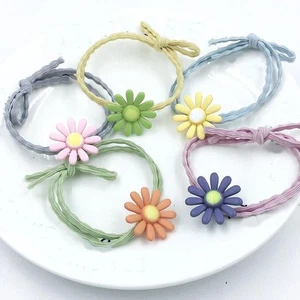 Small Flower Hair Tie Hair Ring Hair Accessories Ponytail Hair Ropesweet * - Picture 1 of 16