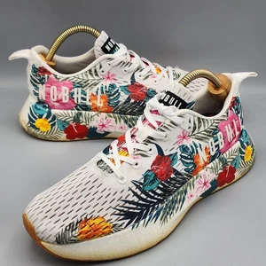 NOBULL Allday Ripstop Sneaker Trainer Shoe Tropical Floral White M 9.5 Womens 11 - Picture 1 of 12