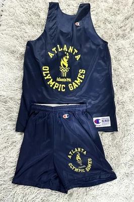 Camiseta deportiva de baloncesto campeón de los Juegos Olímpicos de Atlanta 1996/juego corto juvenil XL/Hombres S Foto 1 de 4