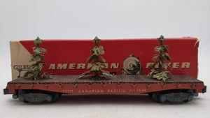 American Flyer 24558 Vintage S Canadian Pacific Flat w/ Christmas Trees/Box - Picture 1 of 8